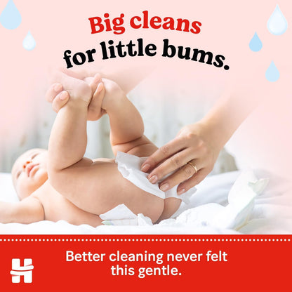 Huggies Pure Plastic Free Baby Wipes - Pack of 18 (864 Wipes) - 99% Water Wet Wipes, Fragrance Free, Hypoallergenic, Better Cleaning, Soft and Gentle on Babies' Delicate Skin