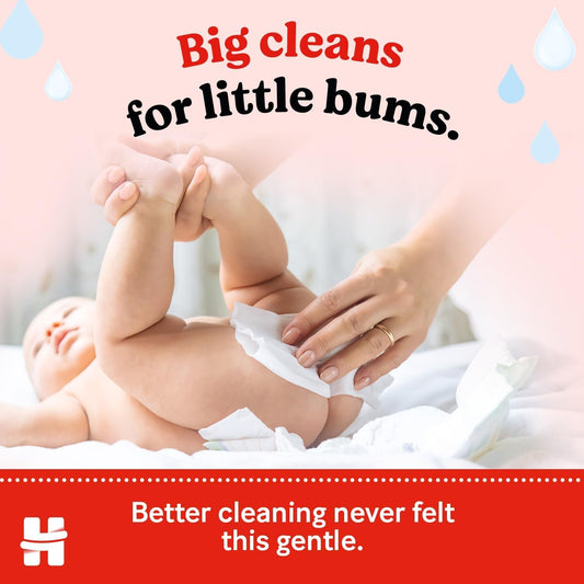 Huggies Pure Plastic Free Baby Wipes - Pack of 18 (864 Wipes) - 99% Water Wet Wipes, Fragrance Free, Hypoallergenic, Better Cleaning, Soft and Gentle on Babies' Delicate Skin