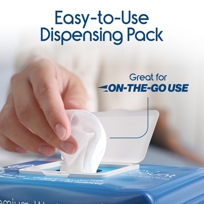 Inspire Adult Wet Wipes, Wash Cloths | Adult Wipes for Incontinence & Cleansing for Elderly, Fragrance-Free Premium Full Body Cleansing Washcloths (1 Count (Pack of 600))