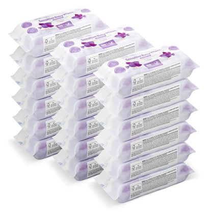 by Amazon Sensitive Baby Wipes,1080 Wipes, Unscented, 18 Pack of 60