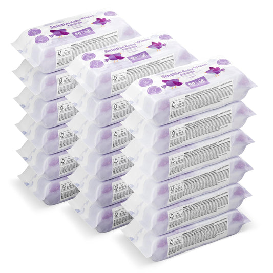 by Amazon Sensitive Baby Wipes,1080 Wipes, Unscented, 18 Pack of 60